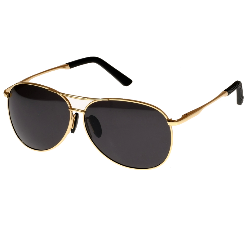 Polarone's 61726 gold pilotky polarizační sluneční brýle